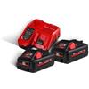 Milwaukee Energy Kit Caricabatteria + 2 Batterie M18 3AH + 1 Batteria M12 2AH Extra Milwaukee M18 HNRG-302 - 4933471071