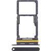 Generico Ricambio compatibile con Samsung Galaxy A17 4G SM-A175F / A17 5G SM-A176B Try tray Vassoio alloggio porta scheda Card Sim 1 + SLOT SIM 2 o slitta per lettore Memoria Micro Sd (Nero) (Nero)