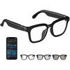 Tulbeys AI Smart Glasses HD 1200P Camera with 8MP Anti-shake, Photocromic Lens for Outdoor & Travel, Video Recording, AI Object Recognition & ChatGPT Integration