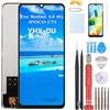 YHX-OU 6.88 Nero Display per Xiaomi Redmi A5 4G/25028RN03Y LCD Schermo Touch Screen Digitizer Assemblea E Strumenti di Installazione +1 Pezzo Vetro temperato
