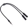Keple, cavo sdoppiatore a Y da maschio a femmina per estensione dell'antenna estensione per autoradio DIN, 50 cm