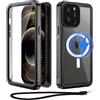 Beeasy Cover per iPhone 12 Pro Impermeabile IP68 con MagSafe, 360 Militare Antiurto Indistruttibile Resistente Doppia Protezione Custodia, Ermetica Antipolvere Subacquea Waterproof Case, 6.2