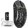 MAMBASNAKE Mouse da gioco wireless M5, ultra in fibra di carbonio, 8000 Hz, 39 g, superleggero, 42000 DPI, sensore PAW3950MAX, chip Nordic 52840, mouse cablati Bluetooth/2.4G/USB-C con cavo a spirale