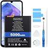 ElephantStory Batteria per Samsung Galaxy A24 4G, EB-BA245ABY 5000 mAh Batteria di Ricambio Batteria Sostitutiva ai Polimeri di Litio con Strumenti di Riparazione