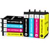LeciRoba 603XL Cartucce per epson 603 xl multipack e per cartucce epson 603 compatibili per Epson XP-2100 XP-2150 XP-3100 XP-3105 XP-4100 XP-4150 Workforce WF-2810 WF-2820 WF-2840 WF-2870 (8-PK)