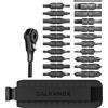 Galvanox Set di accessori da 22 pezzi, compatibile con Leatherman Multi-Tools [59HRC] Kit di punte bifacciali temprate da 21 pezzi con cacciavite a cricchetto a estremità piatta e supporto guaina