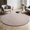 Mias Teppiche Mia's Teppiche Comfort Tappeto moderno a pelo corto, lato inferiore antiscivolo, lavabile fino a 30 gradi, morbidissimo, effetto pelliccia, Sabbia, 160 cm Rotondo