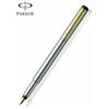 Parker Penna stilografica Parker Vector Steel (pennino oro) GT Trim Fine New Boxed...