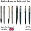 Parker PENNA ROLLER PARKER FRONTIER IN ACCIAIO INOX - Nero opaco, cromo, oro