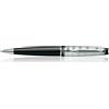 Waterman Expert Deluxe nero/blu/bianco, penna a sfera con ricarica blu medio