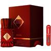 RESAES Resistant and aesthetic Profumo Royal Blend Sequoia Extrait di Parfum 100 ml, profumo arabo unisex a lunga durata, con atomizzatore da 5 ml, fragranza legnosa con note di zafferano, noce moscata, lavanda e ambra (Sequoia)