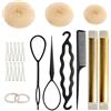 XRVRILE Set di 21 pezzi per capelli Dutt Maker e strumenti per lo styling da donna, per balletto e chignon, accessori per capelli per ragazze e donne