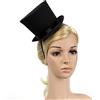 NUOBESTY Mini Cappello a Cilindro Cappelli Magici Copricapo Cappelli da Tea Party Parrucchino per Decorazioni per Feste da Cosplay (Nero)
