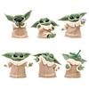 ZKTSRY - Mini figure di Baby Yoda come decorazione da scrivania, ideale per fan del film di ogni età (6)