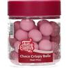 FunCakes Choco Crispy Balls Matt Pink - Perles di Cioccolato, Ottime per decorare torte, cupcake, biscotti, crostate e molto altro - Decorazione per torte - 60g