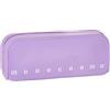 Pigna, Bustina trousse in morbido Silicone, Monocromo Pastel, 20x6x7.5 cm, Colore Viola delicato, Confezionato singolarmente