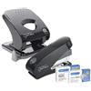 Rapesco 1623 Germ-Savvy Antibatterico, ECO Luna Cucitrice Sforzo Ridotto e ECO X5-40ps Perforatrice Sforzo Ridotto, Nero