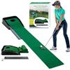 iFCOW Tappetino da golf con ritorno automatico della palla, 221 cm, portatile, per allenamento di golf, per casa, ufficio, giardino