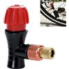 Fwobumy Gonfiatore CO2 Bicicletta, Adattatore Valvola Presta Schrader Testa Pompa Bicicletta, Gonfiatore Valvola Portatile in Lega di Alluminio, Adattatore Pompa Aria CO2 per Strada MTB Accessorio Pompa