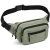 AIRCBC Marsupio Uomo&Donna Impermeabile con 5 Tasche e Cintura Regolabile per Corsa Ciclismo Escursione