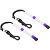 PATIKIL Golf Perline Punteggio Contatore 2pz Golf Colpo Contatore Perline con Clip Golf Accessori per Donne Uomini Golfista Colpi Conteggio Bianco/Viola