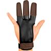 KESHES Archery Glove Finger Tab Accessories - Leather Gloves for Recurve & Compound Bow - Three Finger Guard for Men Women & Youth (X-Large)