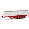 herpa 075824 - Rimorchio silo a 3 Assi in Feltro, Modello in Miniatura, 60 CBM