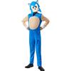Rubie's Rubies Costume Sonic The Hedgehog per bambino e bambina, Tuta e maschera, Licenza Ufficiale Sega per Carnevale, cosplay, feste e cumpleanni, 7-8 anni (122-128cm)