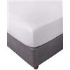 Miracle Home. Lenzuolo con angoli 100% microfibra garzata, regolabile, elastico e antipeeling. 90X200. Letto 90. Crudo