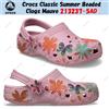 Crocs Zoccoli classici estivi con perline Crocs malva 213237-5AD taglia unisex