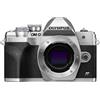 Olympus Fotocamera Olympus OM-D E-M10 Mark IV con sistema Micro Quattro Terzi Olympus, sensore da 20 MP, schermo LCD per selfie, mirino elettronico, video 4K, potente messa a fuoco automatica, Wi-Fi, argento