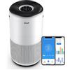 Levoit Purificatore d'Aria Intelligente con App e Alexa, Filtro HEPA + Carbone Attivo, CADR 433 m³/h fino a 90 m², Silenzioso, Display PM2.5, Modalità Auto, per Allergie Odori Allergi Polvere Polline
