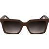 Calvin Klein Jeans Unisex Adult Sunglasses CKJ25602S - Matte Burgundy with Gradient Brown Lens