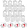 cyclingcolors 20x Cappucci delle valvole cappuccio valvola pneumatici Auto Bici Moto Schrader Plastica, Bianco