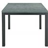 KONTE.DESIGN Tavolo SANREMO allungabile in legno effetto grigio cemento, struttura in metallo antracite, 90 x 90 cm
