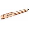 Ai Card Penna NFC Biglietto da Visita Digitale, Chip NFC NTAG213, Supporto Smartphone, Stylus Touchscreen, Profilo Digitale Condivisione Istantanea Aicard Tech-Pen Connector (Oro)