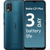 Non si applica Smartphone Android Nokia C21 Plus, Dual SIM, durata della batteria di 3...