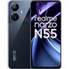 Non si applica realme nero N55 (Prime Black, 4 GB + 64 GB) 33 W segmento ricarica più veloce |