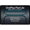 Non si applica OnePlus Pad Lite Batteria 9340 mAh, Massive 11" 6GB RAM 128GB Wi-Fi Aero Blue