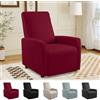 MeYuxg Copri Poltrona Relax Reclinabile a 1 Posto, Elasticizzato Copripoltrona Relax Reclinabile con Tasche, Impermeabile Copri Poltrona Totale, per Poltronas Relaxs e TV(Bordeaux,4 Pezzi)