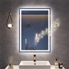 STARLEAD Specchio-Bagno-con-Luce 50x70 cm, Specchio-LED-Bagno-con-Bluetooth, 3 Colori Luce, Dimmerabile, Antifog, Memoria, IP44, Vetro Temperato HD, Orizzontale/Verticale
