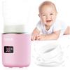 CARER BEAUTY Scaldabiberon Portatile per Bambini con Display LCD Ricarica USB Temperatura Costante Riscaldamento Rapido di Latte e Acqua Compatibile con Diversi Biberon Ideale per Viaggi