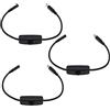 EMSea 3 Pezzi Cavo Prolunga Interruttore Tipo C Maschio-femmina Con Pulsante ON-OFF Cavo Interruttore Di Alimentazione Per Telefoni Piccola USB/Alimentatore Ventola 28cm Nero