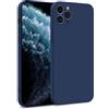 MyGadget Cover per iPhone 11 Pro Max - Custodia in Silicone Morbido a Doppio Strato - Case con Protezione Fotocamera & Fodera Interna Antigraffio - Blu scuro