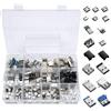 AYWHP 180PCS 24Sorten USB 2.0 3.0 Tipo A Tipo C Micro Maschio Femmina Spina Adattatore Saldatura Prese USB Jack Assortimento Kit Adattatore Montaggio PCB Parti di Ricambio