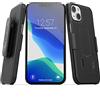 Encased DuraClip - Custodia sottile con clip da cintura progettata per iPhone 13 MINI (2021) con fondina (nero)