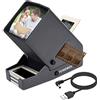 TCNEWCL LED proiettore di diapositive, Visualizzatore diapositive e negativi da 35 mm Film Slide, Ingrandimento 3X