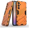 ESTH® Custodia per Samsung Galaxy A35 5G con Supporto [Compatibile con Supporto Magnetico per Auto] Cover Paraurti PC + TPU, Arancia