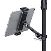 CreaDream Supporto per tablet per microfono, in alluminio, per iPad | Supporto regolabile per tablet e telefono, compatibile con dispositivi da 4,7 a 13 pollici tablet e smartphone