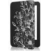 MoKo Custodia per 6 Amazon Kindle Basic 11ª Gen 2024/2022, Linea Fiore | Cover Leggera, Auto Sonno/Sveglia, Impermeabile, per Amazon Kindle Basic 11ª Generazione